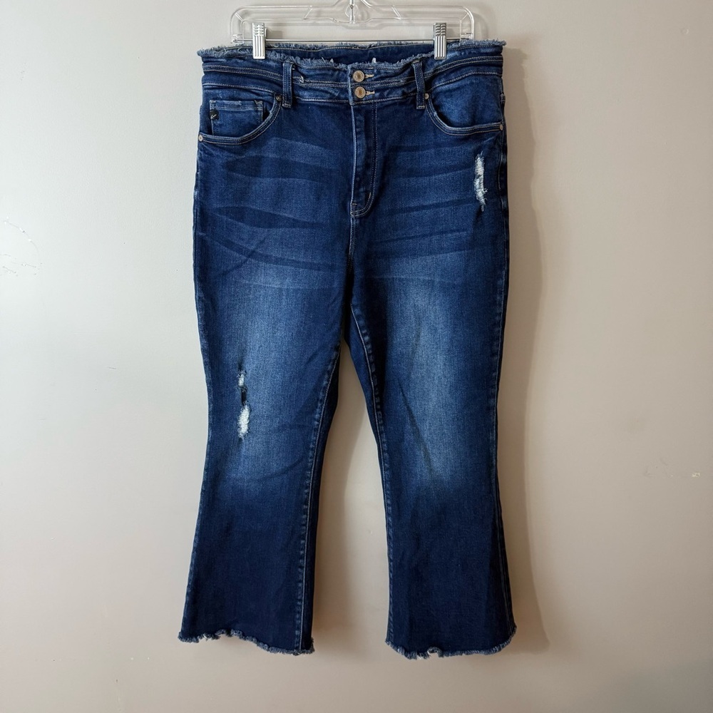 KanCan High Rise Distressed Blue Jeans size 2X - Picture 11 of 11
